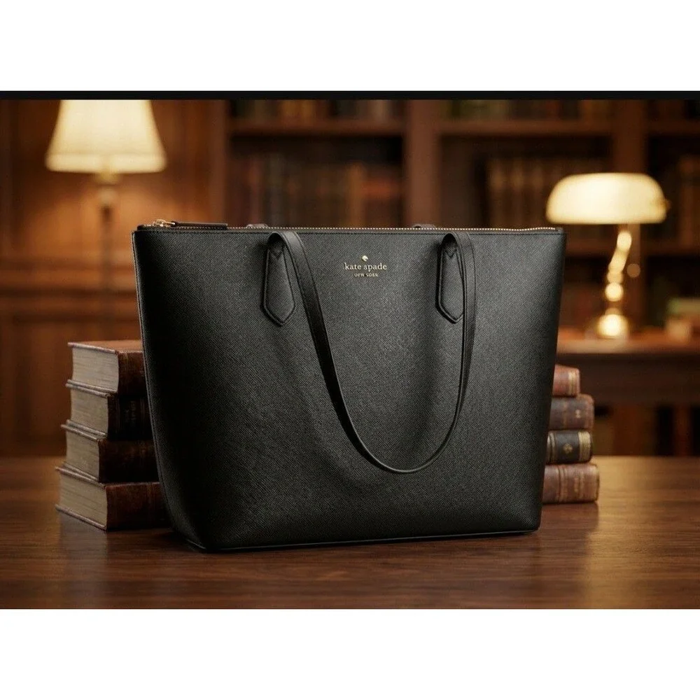 Kate Spade New York Purse/Tote Shoulder Bag Black Haven Lane Glitter Dot Dressy